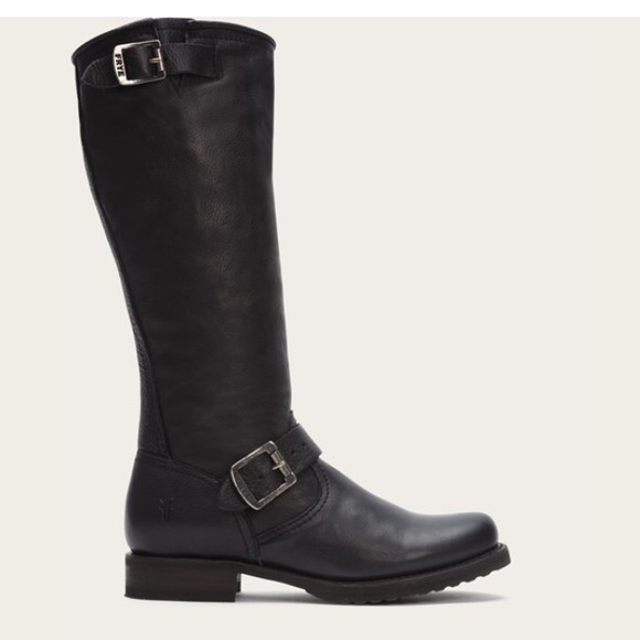 Frye Shoes - SOLD!!!! tall Veronica slouch heeled buckle boots